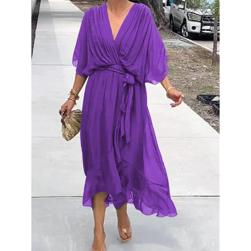 Keira | Elegant Chiffon Dress - Image 2