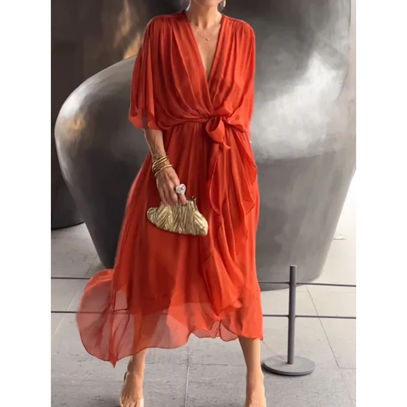 Keira | Elegant Chiffon Dress - Image 5