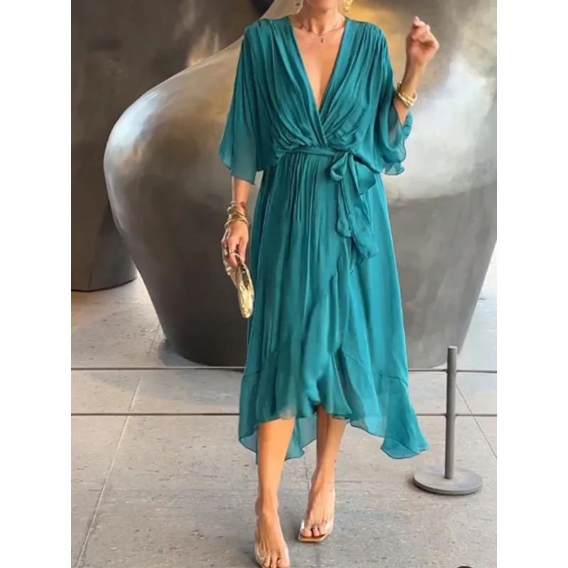 Keira | Elegant Chiffon Dress - Image 9