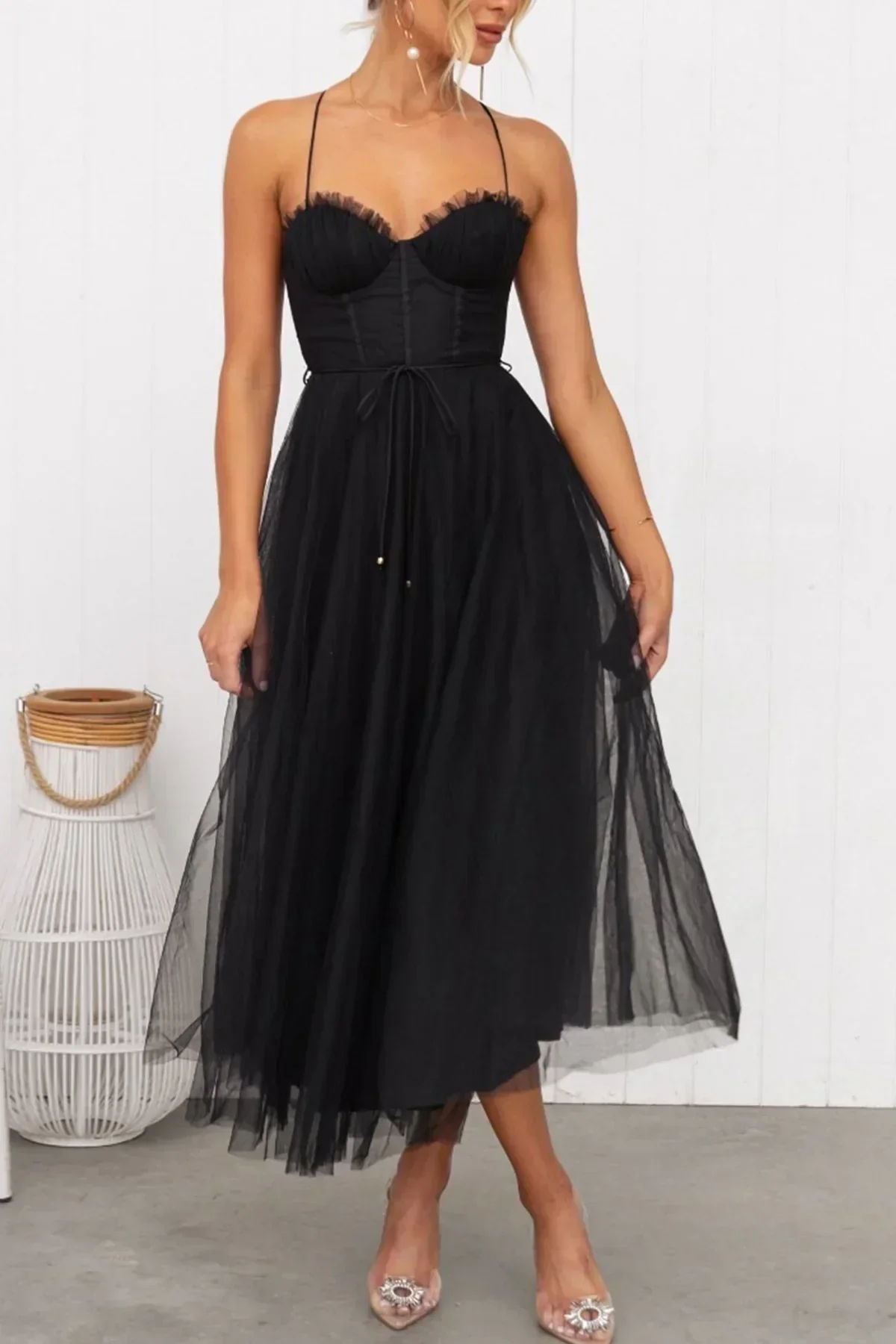 Kiera | Mesh Corset Lace Dress - Image 10
