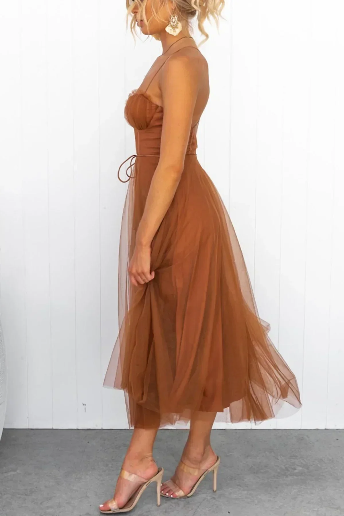 Kiera | Mesh Corset Lace Dress - Image 12