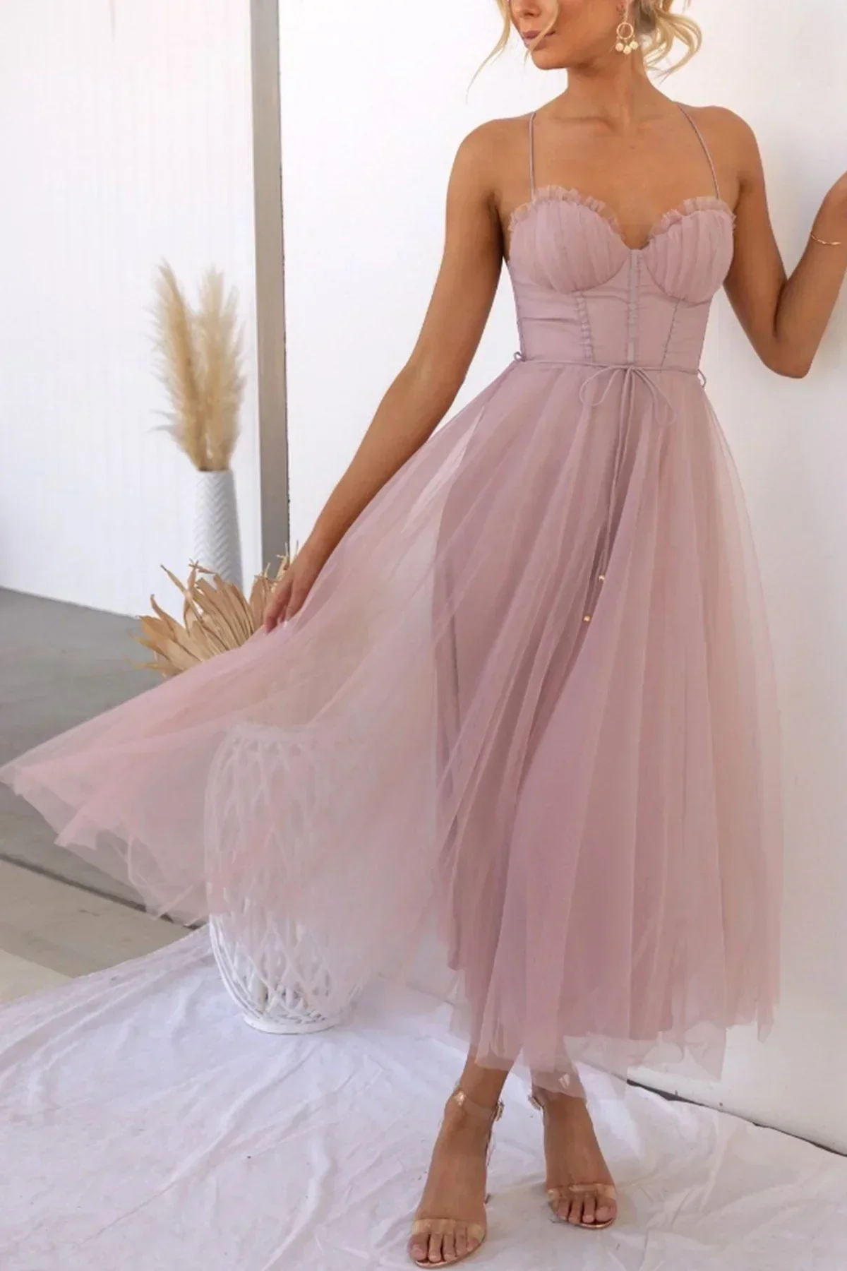 Kiera | Mesh Corset Lace Dress - Image 2