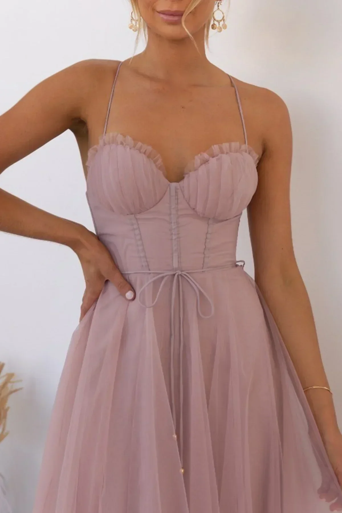 Kiera | Mesh Corset Lace Dress - Image 3