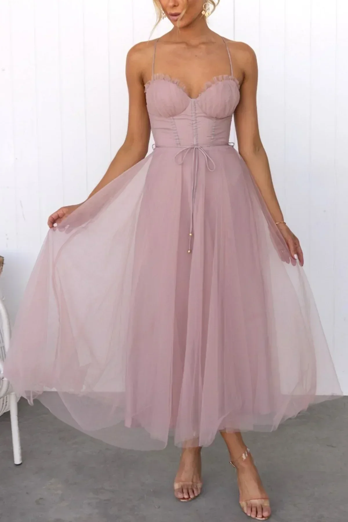 Kiera | Mesh Corset Lace Dress - Image 5