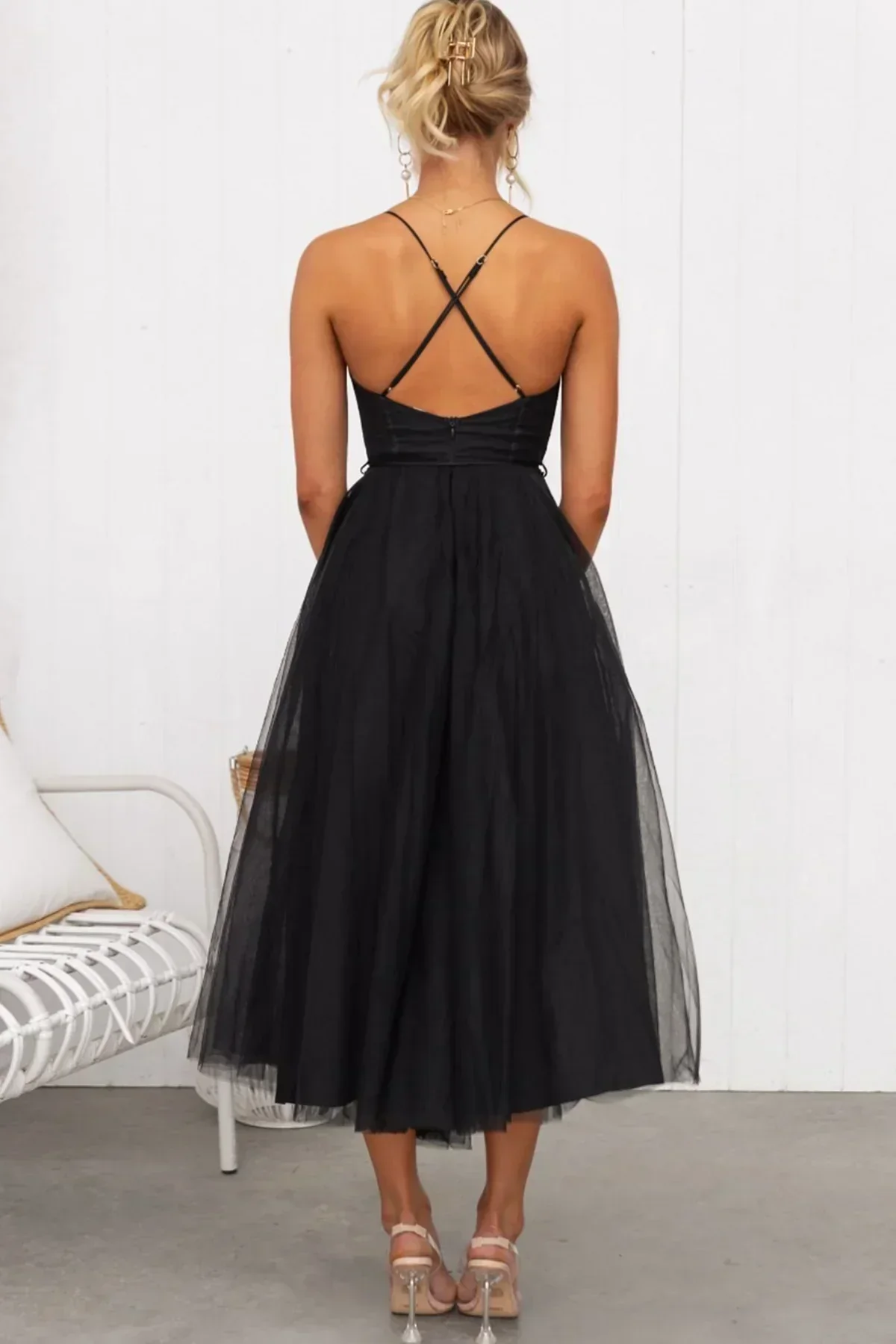 Kiera | Mesh Corset Lace Dress - Image 8