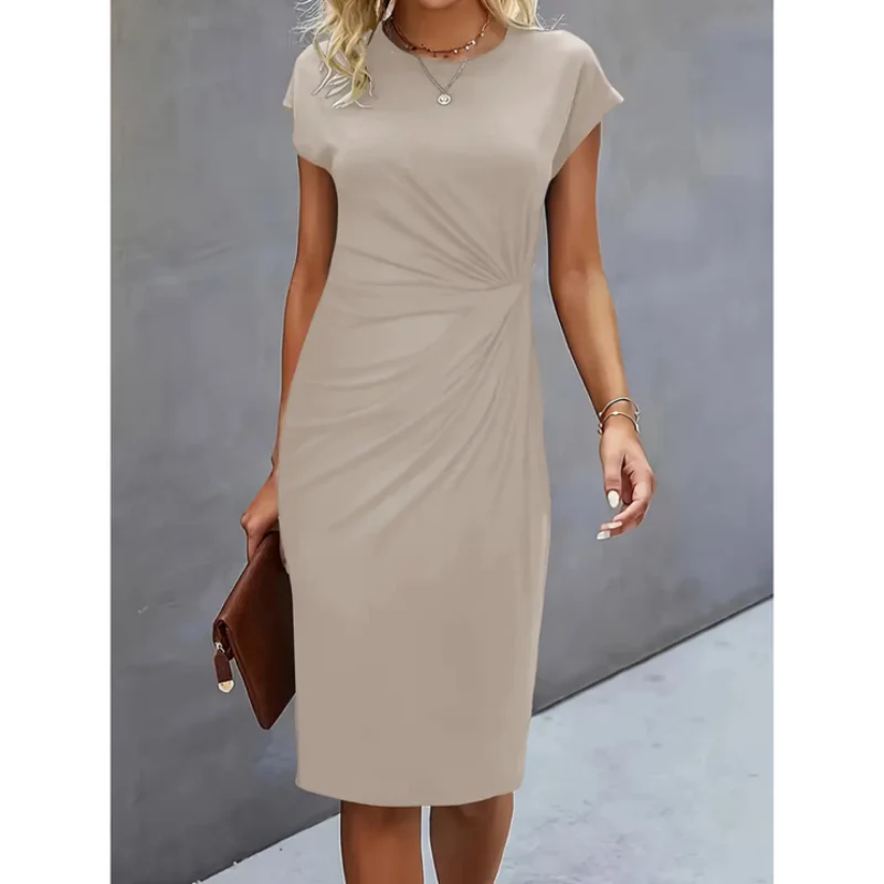 Lila | Short-Sleeve Formal Midi Dress for Women - Image 5