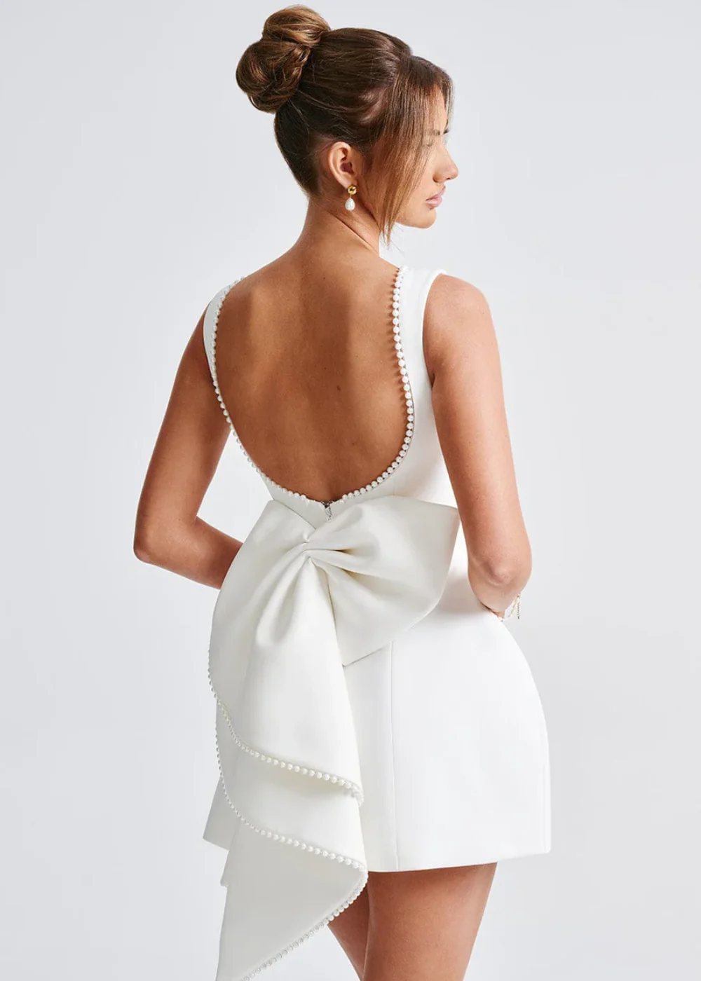 Lily | Pearl Mini Dress - Image 3