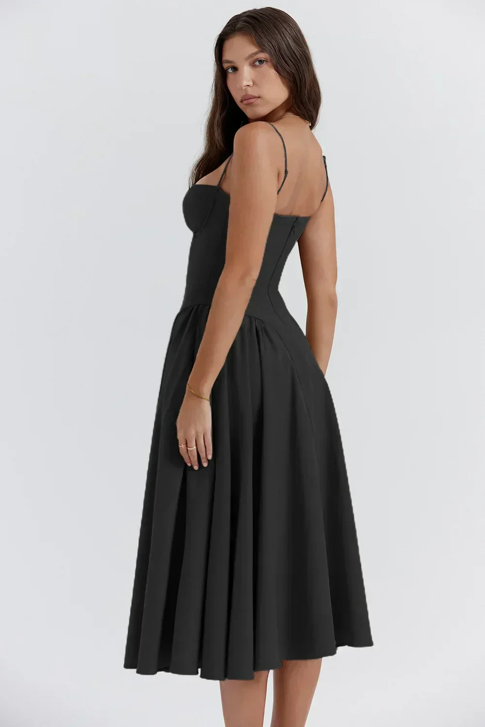 Lorelei | Sleeveless Corset Midi Dress - Image 11