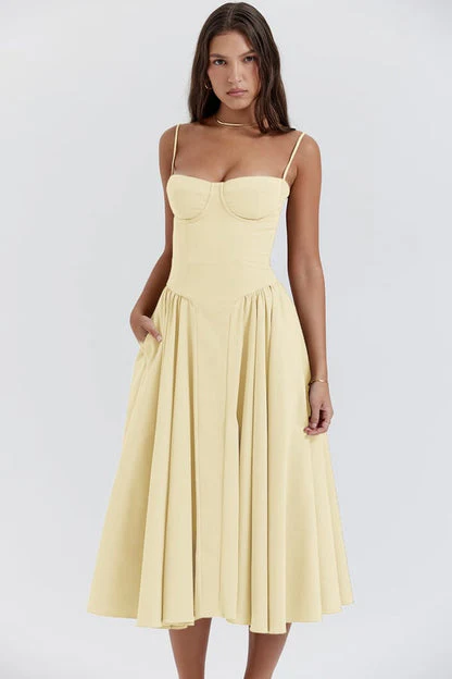 Lorelei | Sleeveless Corset Midi Dress - Image 15