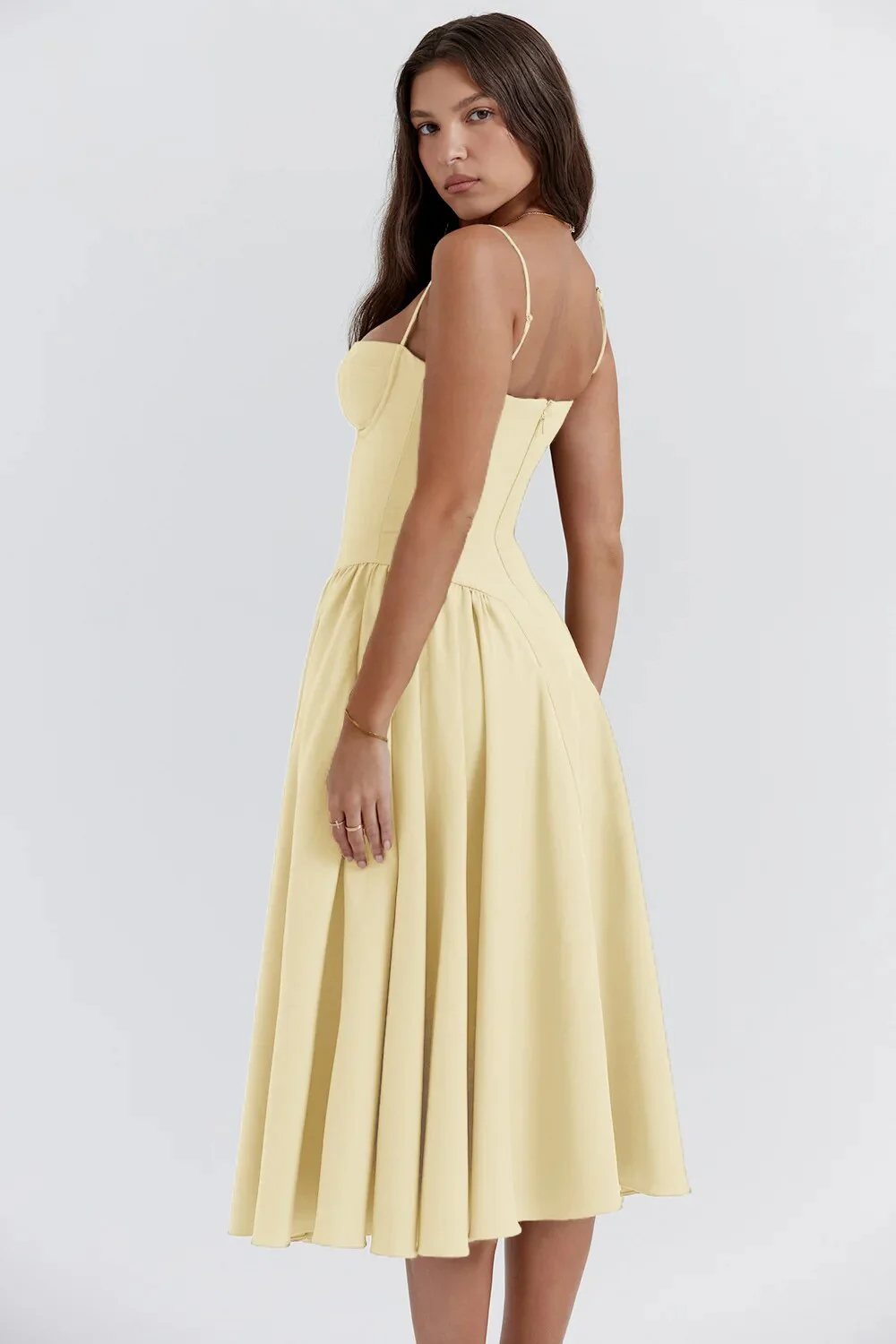 Lorelei | Sleeveless Corset Midi Dress - Image 17