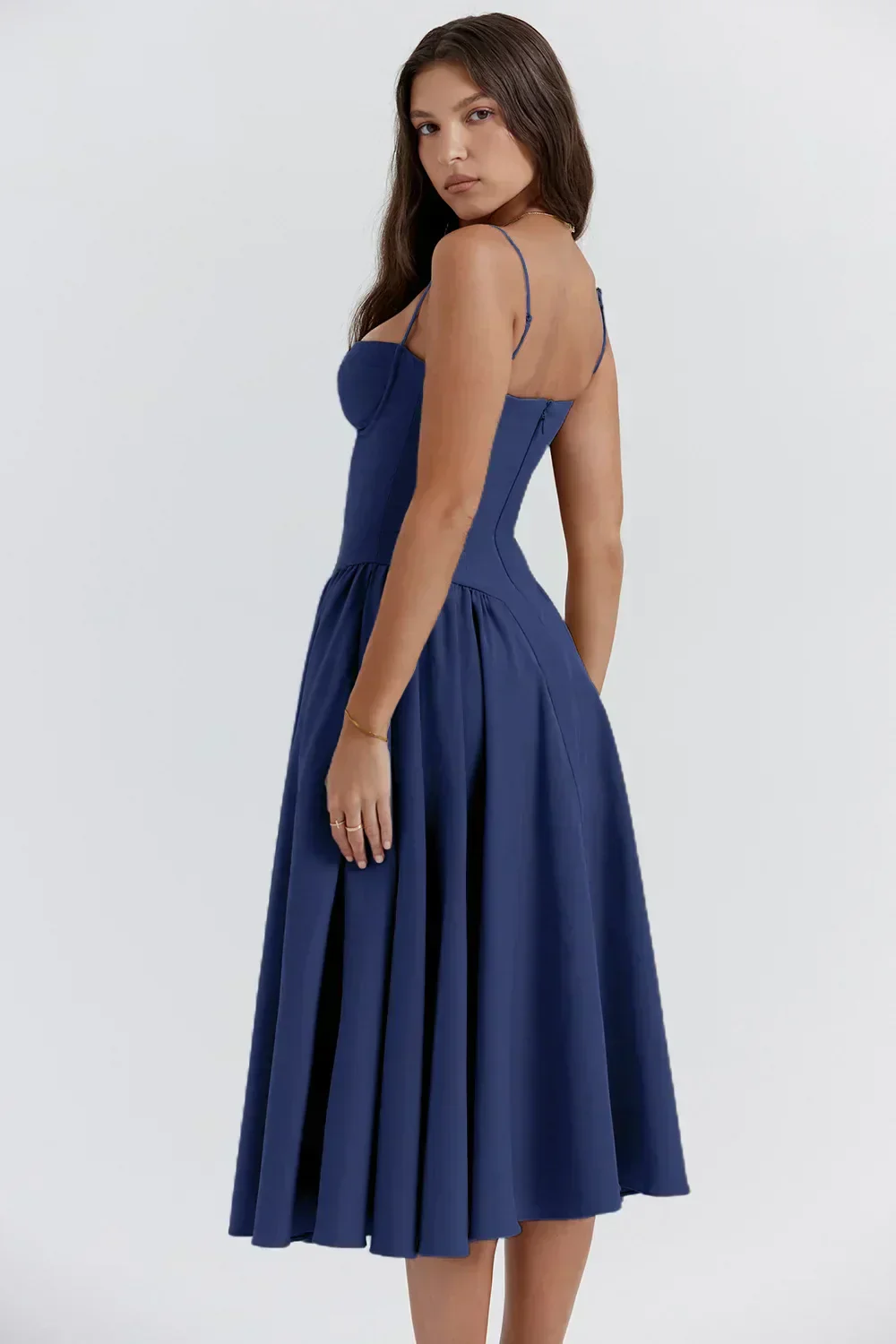 Lorelei | Sleeveless Corset Midi Dress - Image 5