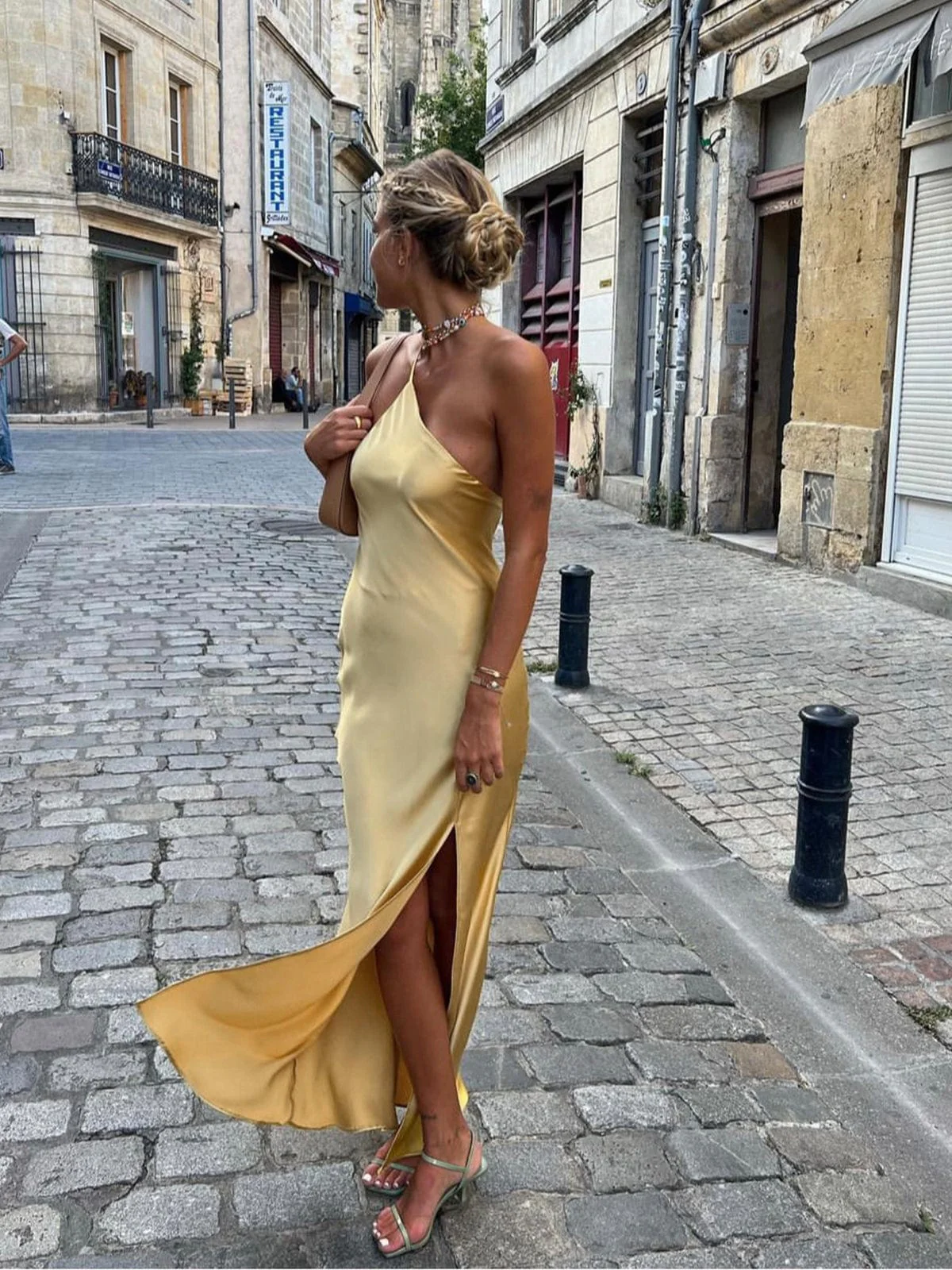 Lowri | Satin Halter Dressing Gown