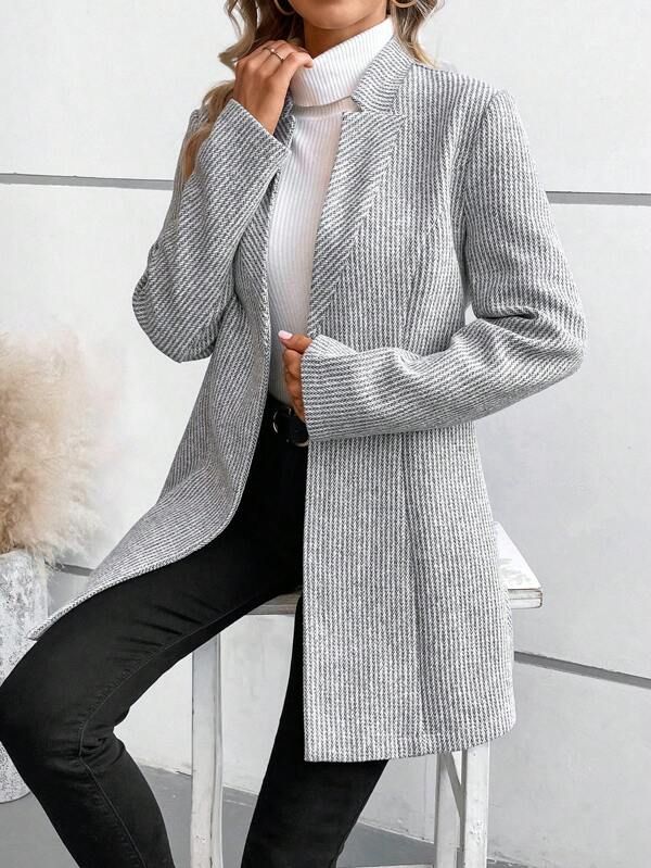 Madison | Single-Button Herringbone Coat - Image 6