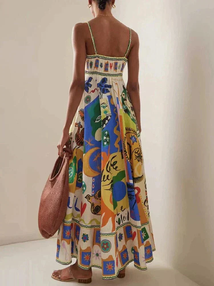 Marigold | Colourful Linen Summer Dress - Image 2