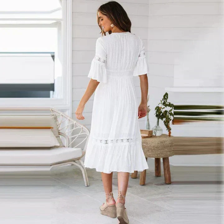 Maris | Lace-Trim Dress - Image 3