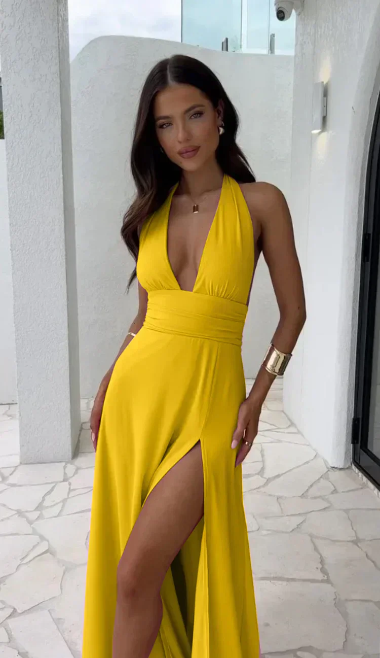 Marlowe | Elegant Halter Maxi Dress - Image 3