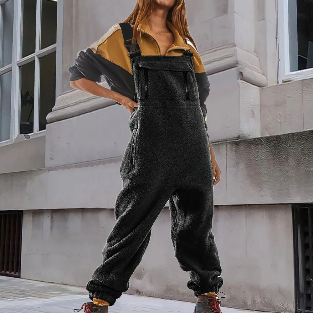 Mary | Adjustable Corduroy Fleece Jumpsuit - Image 4