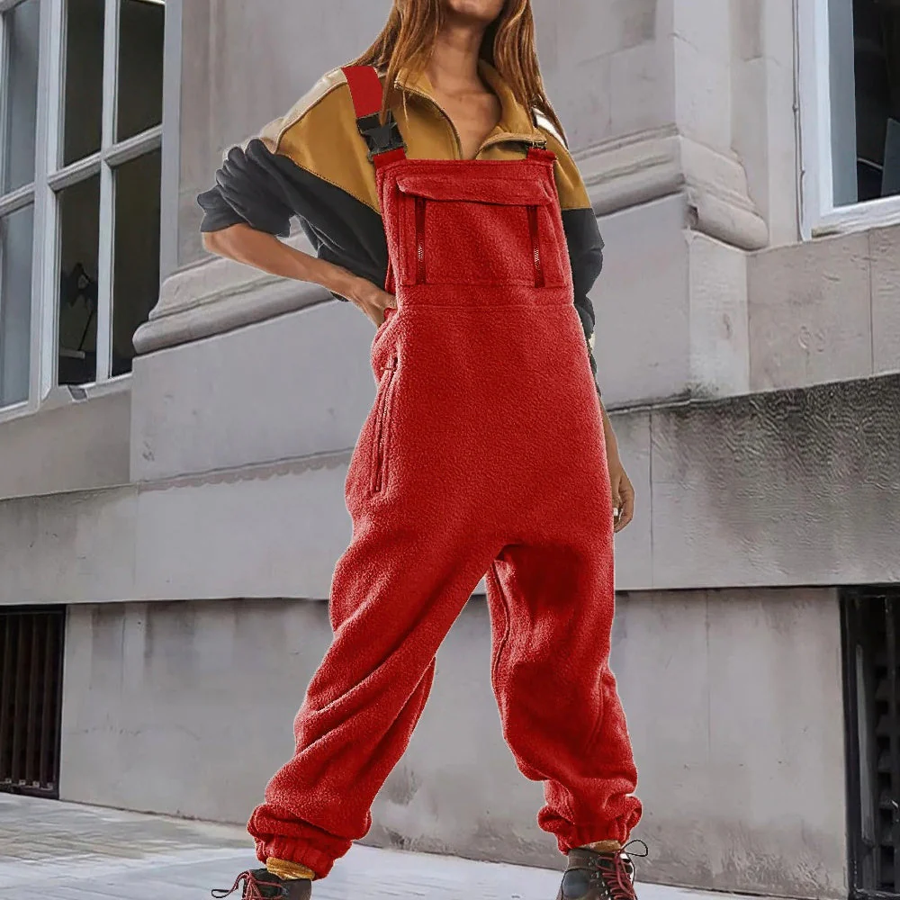 Mary | Adjustable Corduroy Fleece Jumpsuit - Image 8