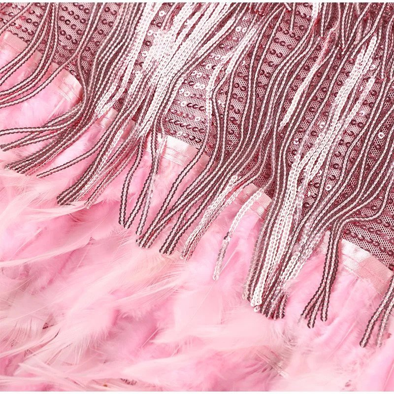 Matilda | Feather Mini Dress - Image 10