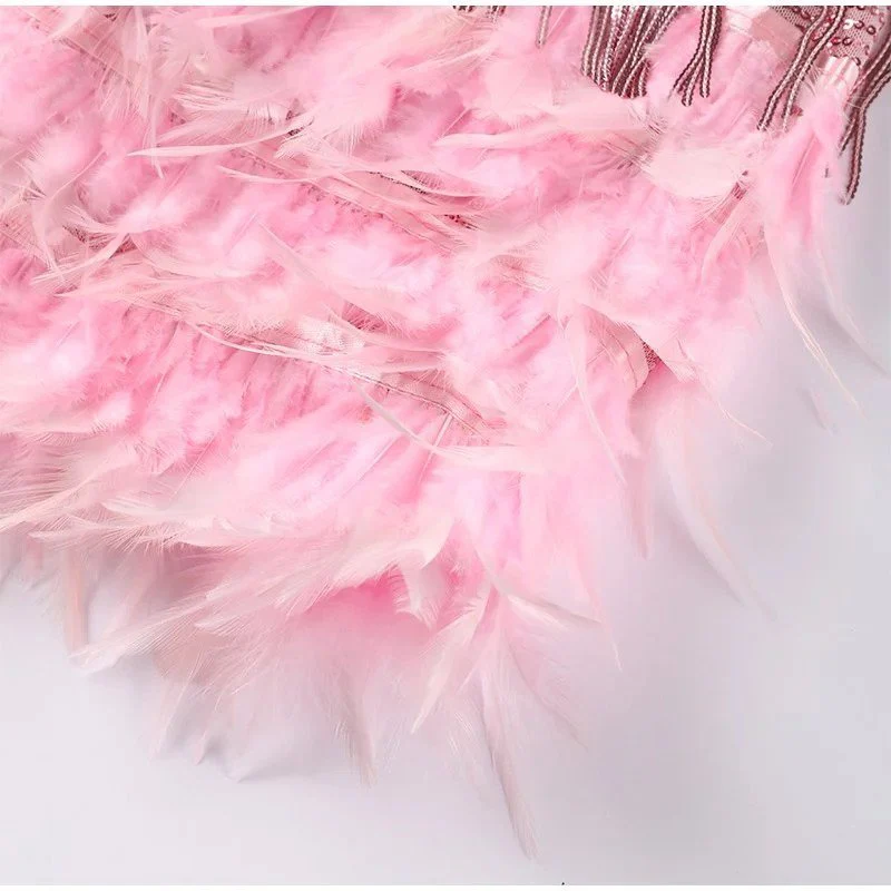 Matilda | Feather Mini Dress - Image 9