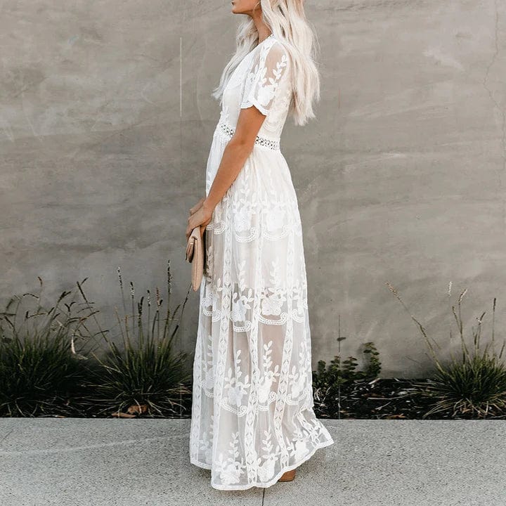 Merryn | Lace Maxi Dress - Image 2