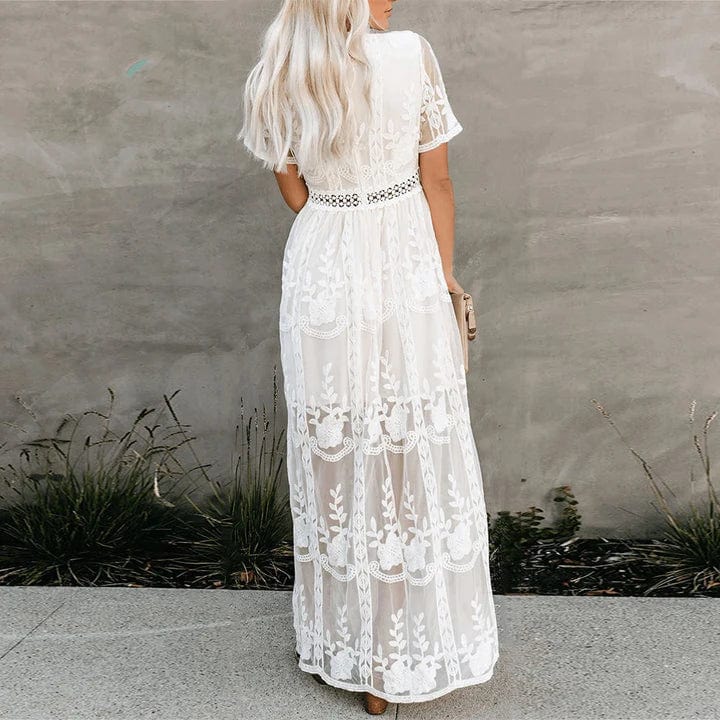 Merryn | Lace Maxi Dress - Image 3
