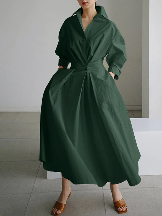 Mirabel | Elegant Shirt Dress with Buttons - Image 7
