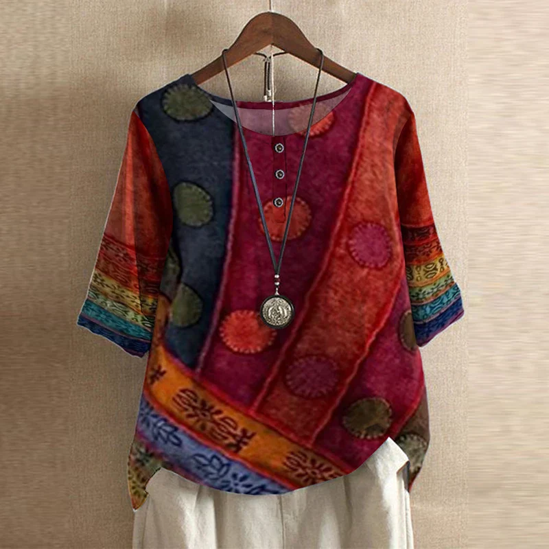 Noemi | Vintage Floral Blouse - Image 4