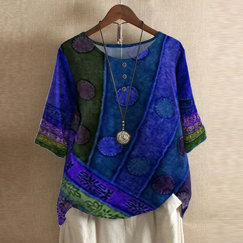 Noemi | Vintage Floral Blouse - Image 5