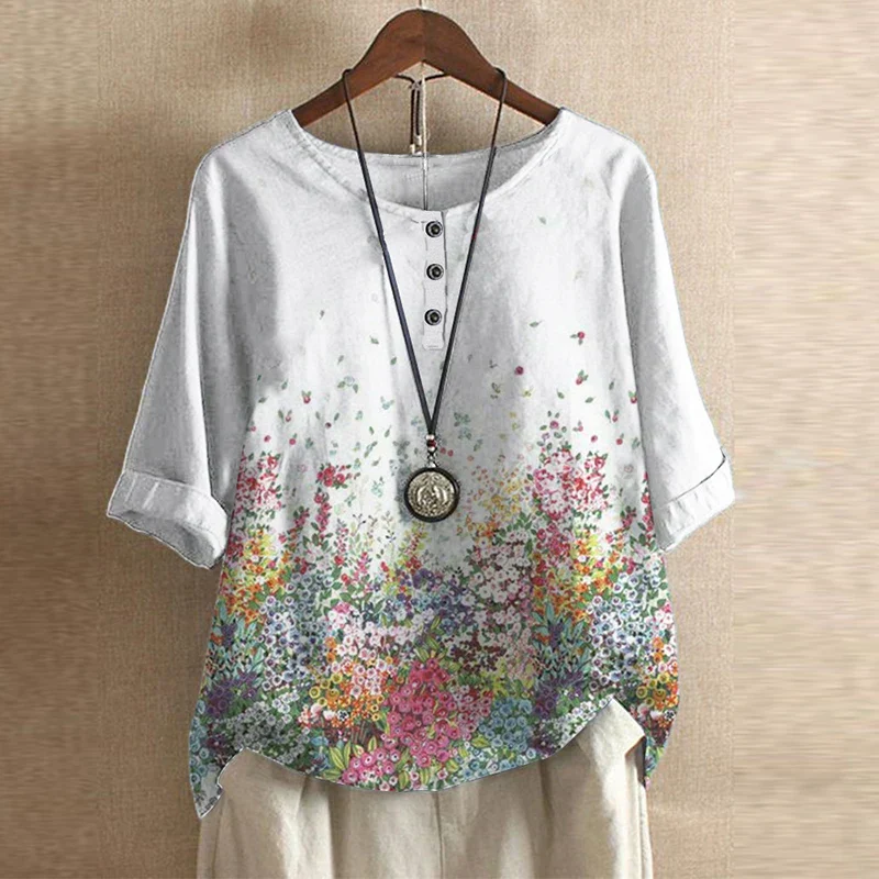 Noemi | Vintage Floral Blouse - Image 7