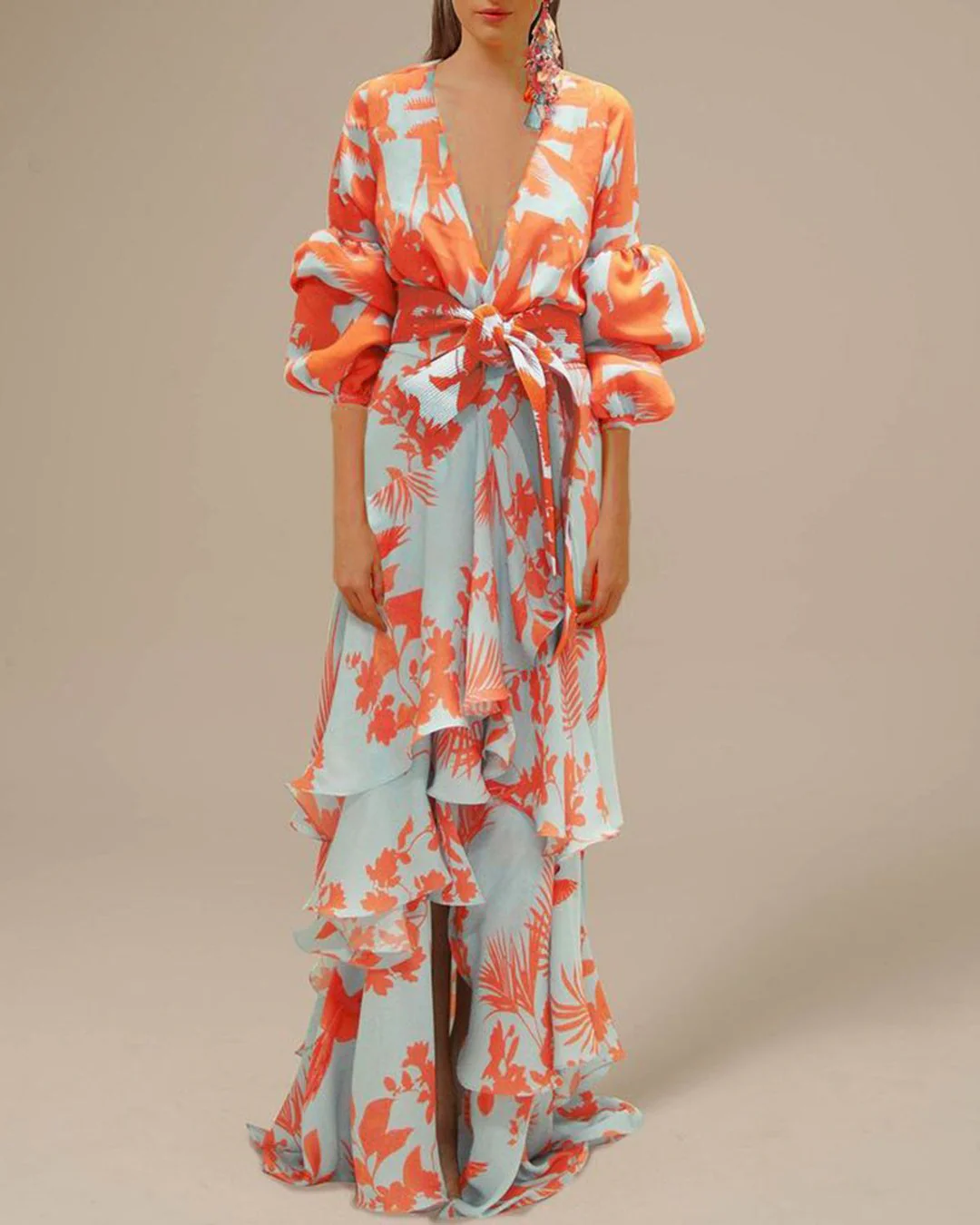 Novella | Printed Chiffon Dress - Image 2