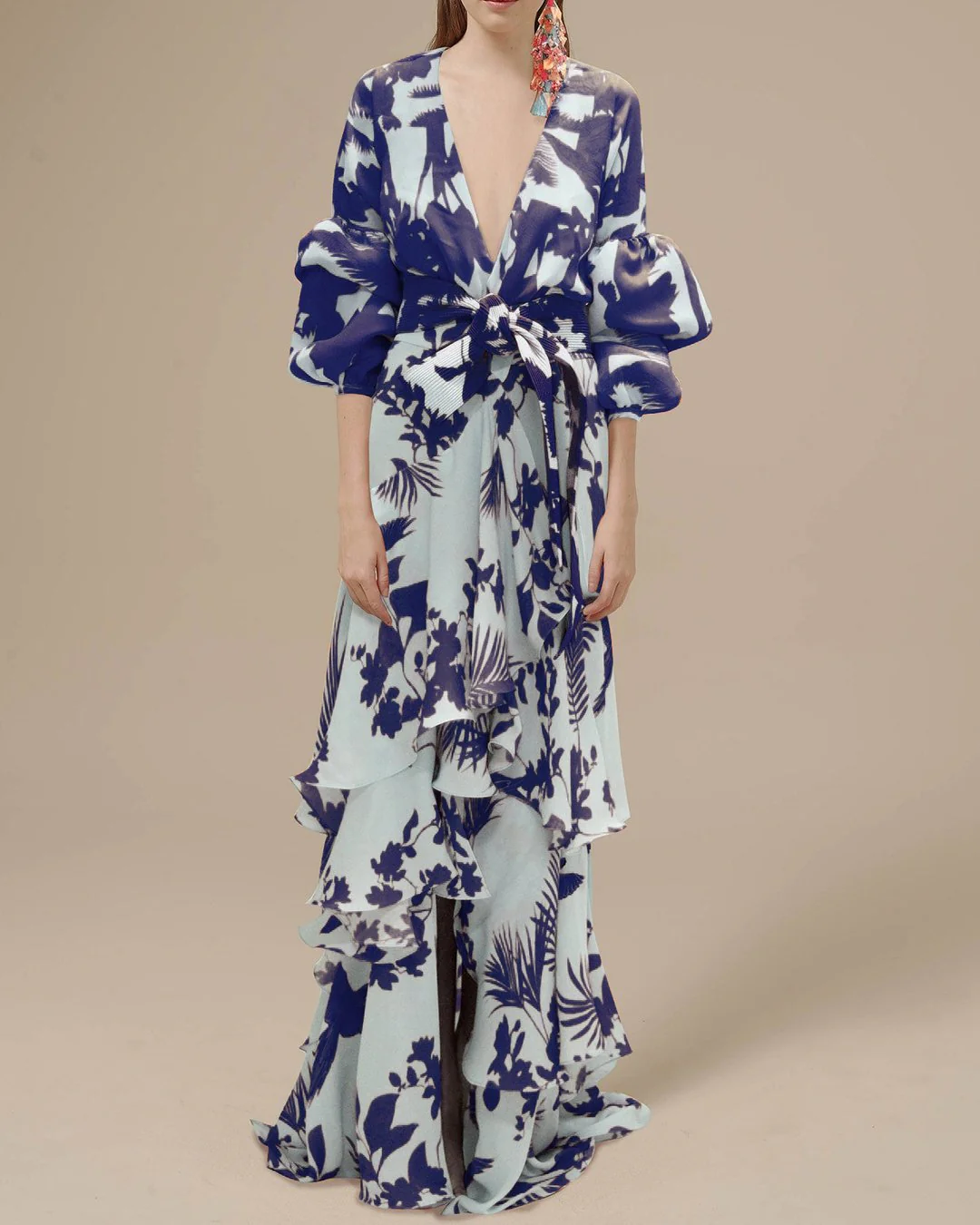 Novella | Printed Chiffon Dress - Image 4