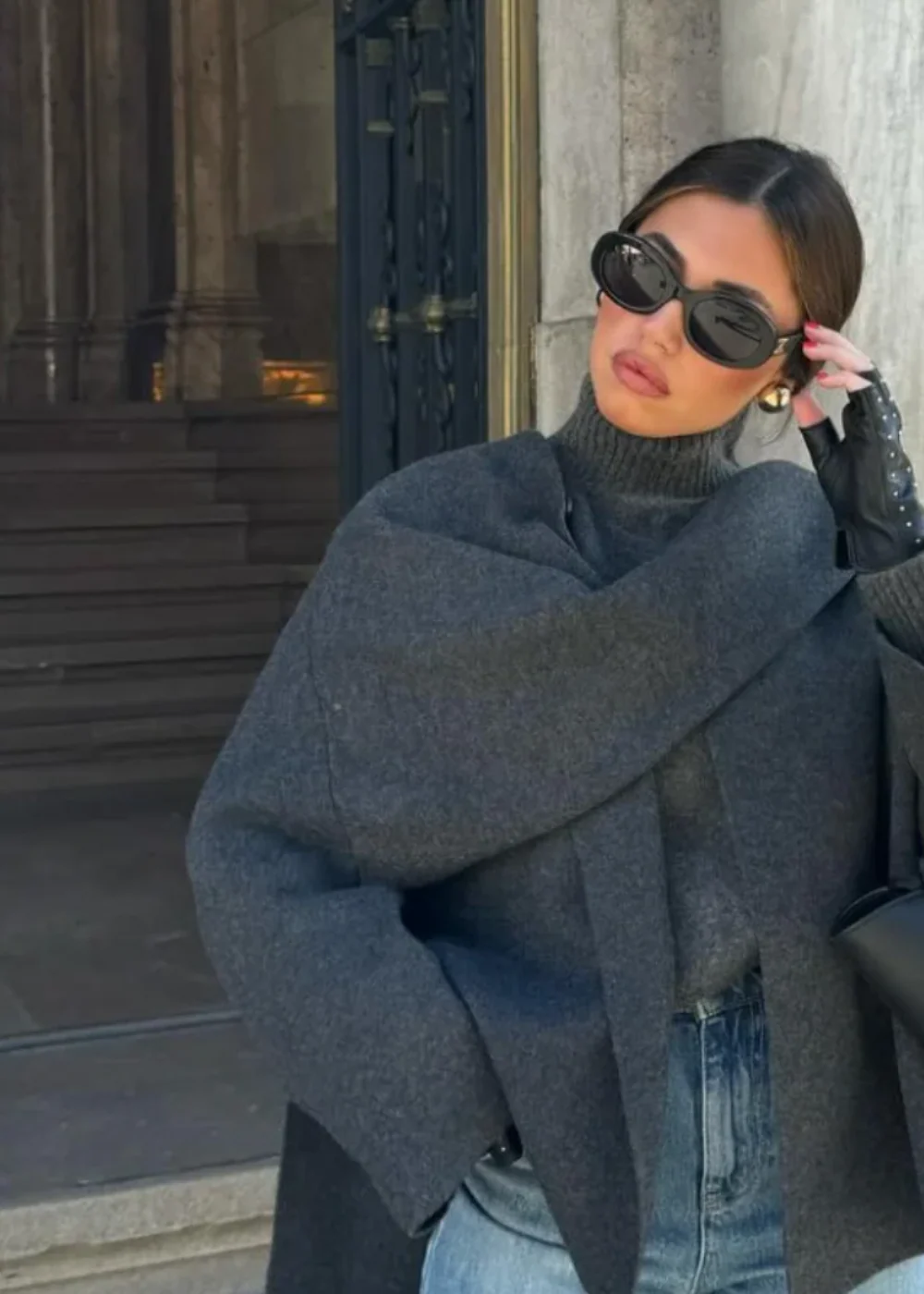 Ophelia | Luxe Cape Coat - Image 4