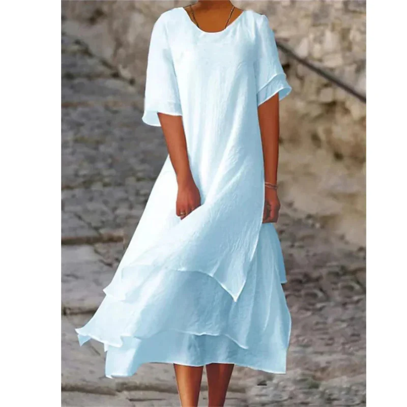 Phoebe | Comfortable Elegant Women's Midi Dress - Image 4