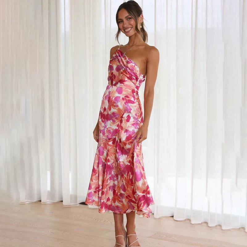Pixie | Elegant One-Shoulder Dress - Image 2