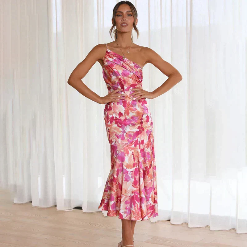 Pixie | Elegant One-Shoulder Dress - Image 4