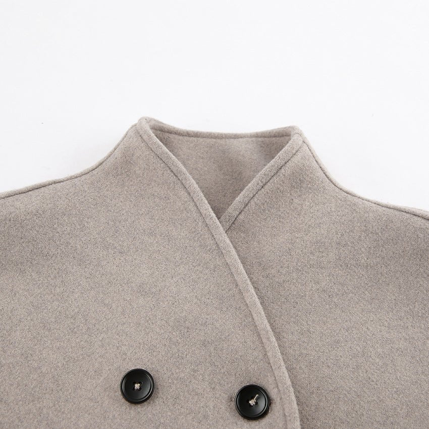 Poppy | Double-Breasted Wool Coat - Image 4