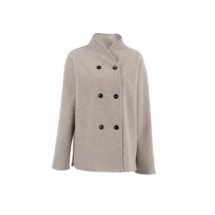 Poppy | Double-Breasted Wool Coat - Image 9