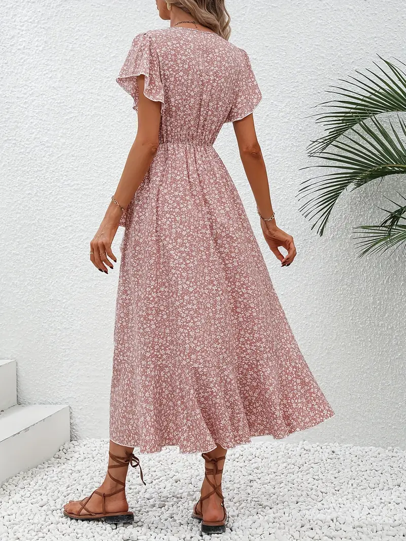 Primrose | Flowy Wrap Midi Dress - Image 2