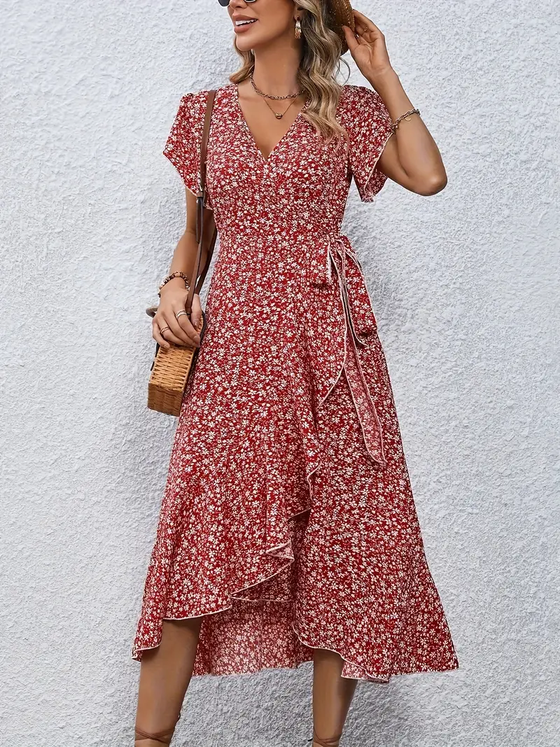 Primrose | Flowy Wrap Midi Dress - Image 5