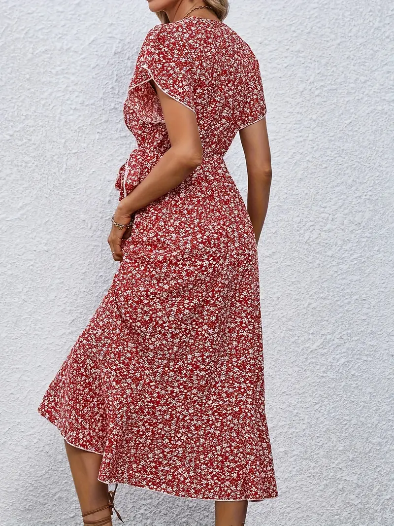 Primrose | Flowy Wrap Midi Dress - Image 6