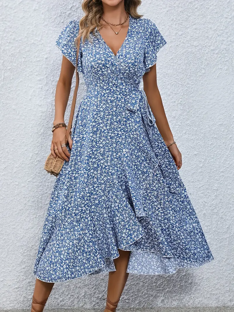 Primrose | Flowy Wrap Midi Dress - Image 9