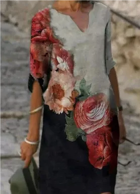 Primrose | Women's Graphic Print Summer Mini Dress - Image 10