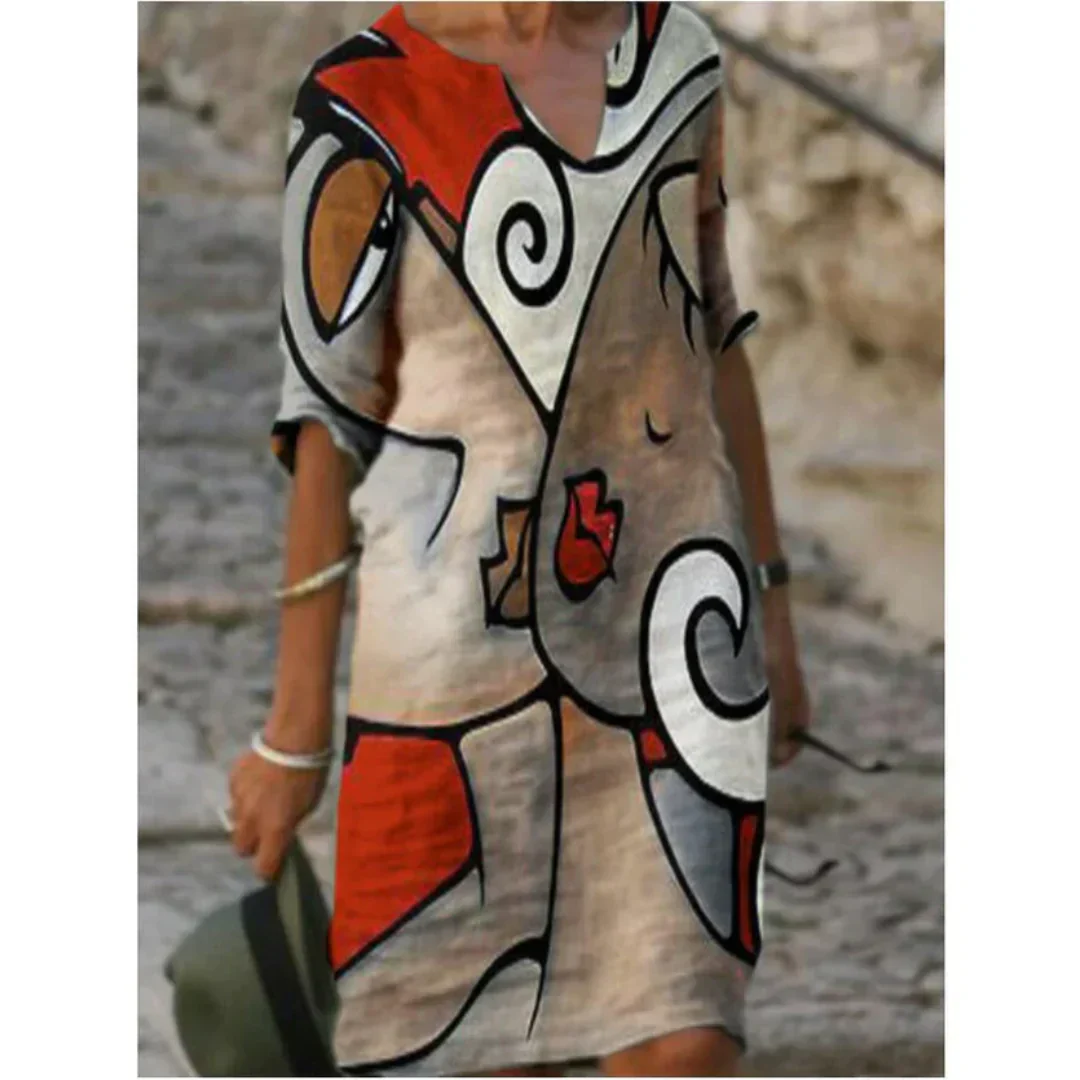 Primrose | Women's Graphic Print Summer Mini Dress - Image 7