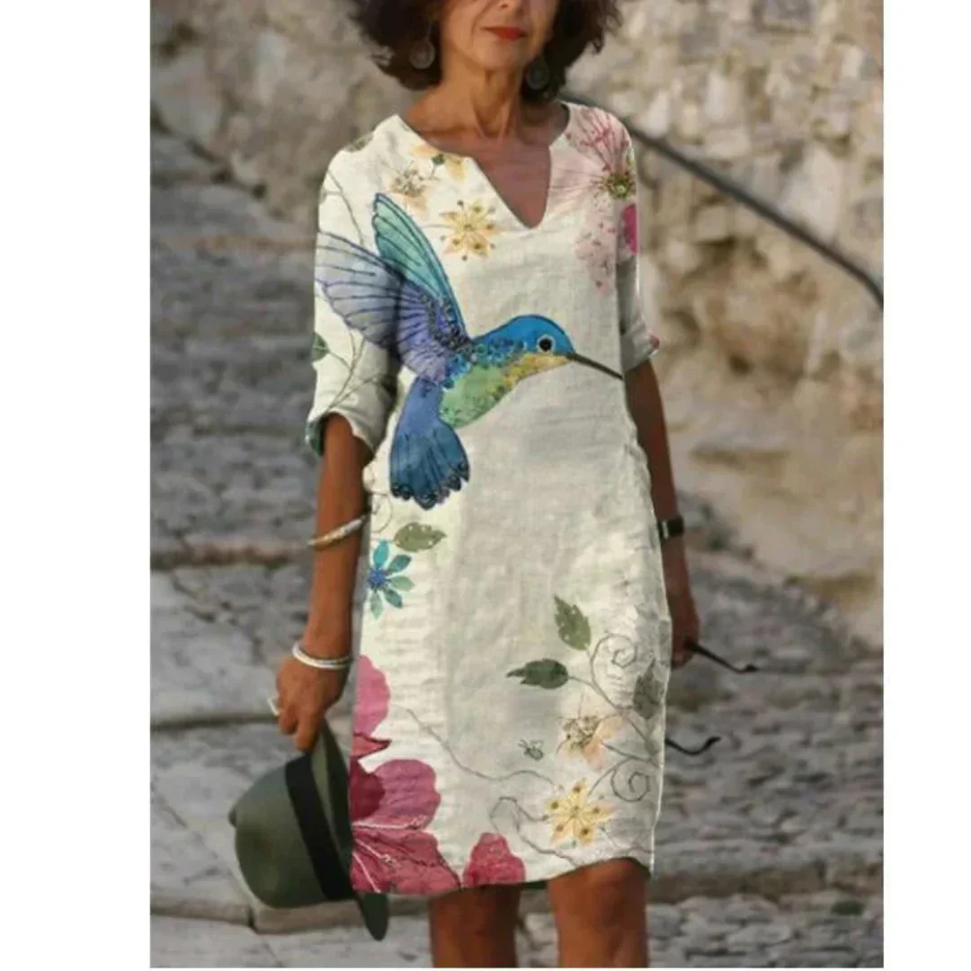 Primrose | Women's Graphic Print Summer Mini Dress - Image 8