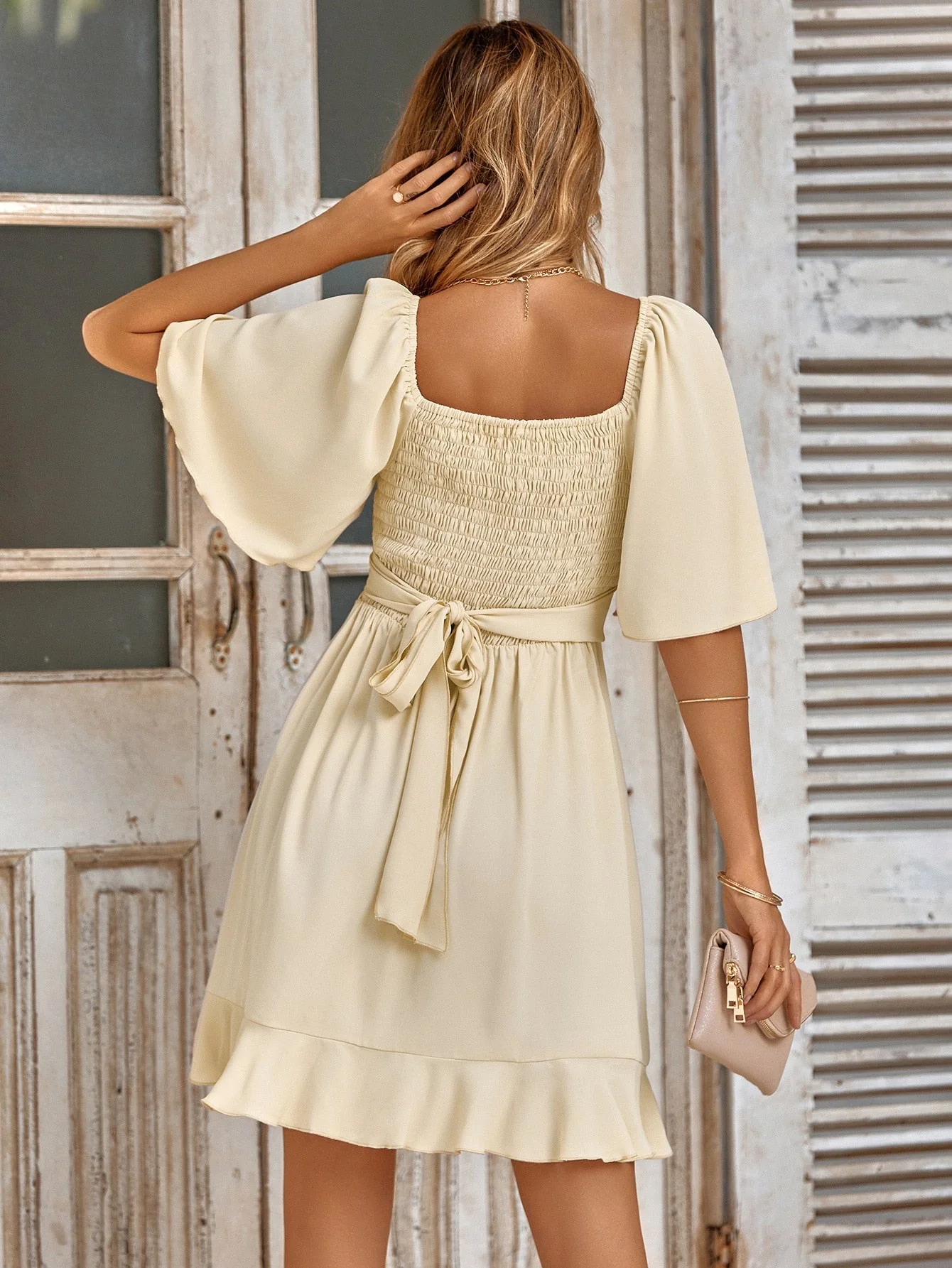 Romilly | Ruffled Hem Dress - Image 3