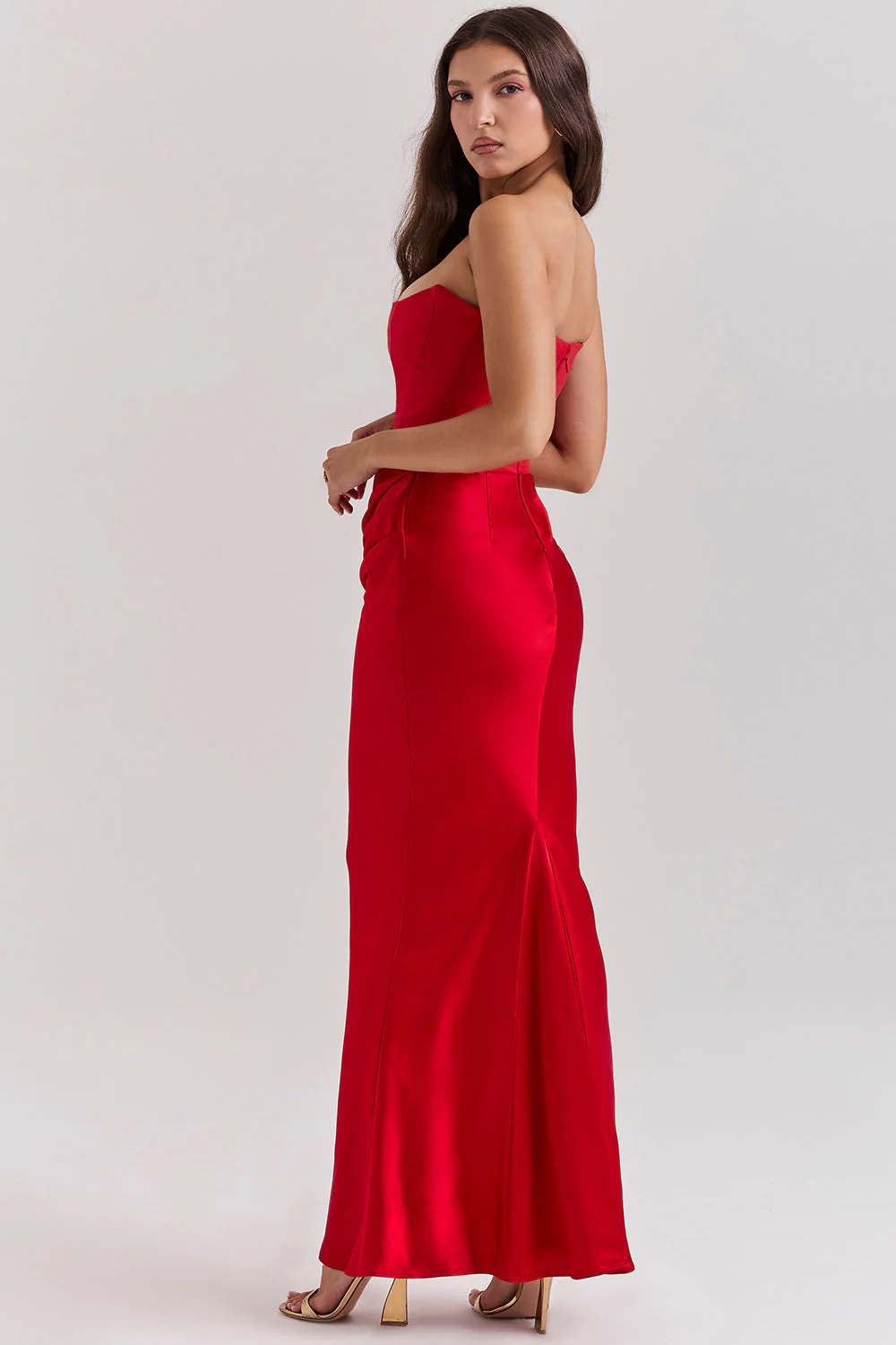 Romy | Strapless Corset Maxi Dress - Image 10