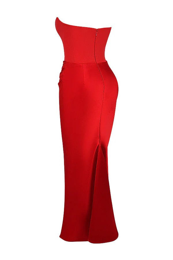 Romy | Strapless Corset Maxi Dress - Image 17