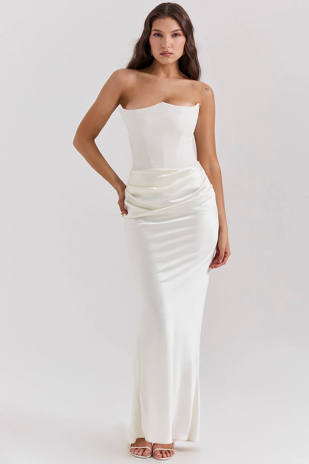 Romy | Strapless Corset Maxi Dress - Image 18
