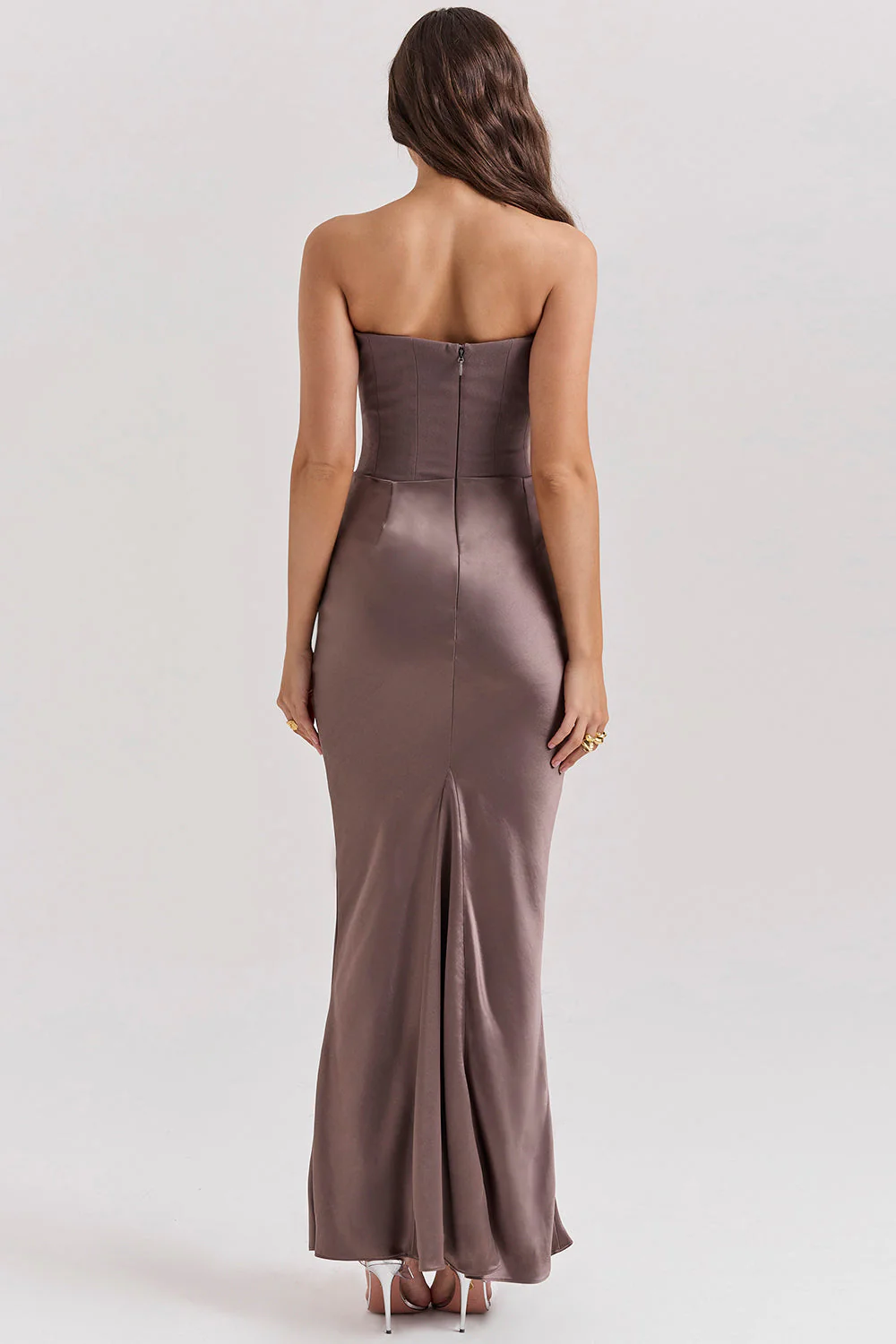 Romy | Strapless Corset Maxi Dress - Image 2